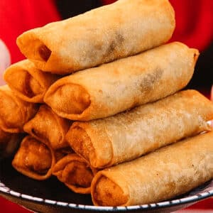 air fryer spring rolls featured