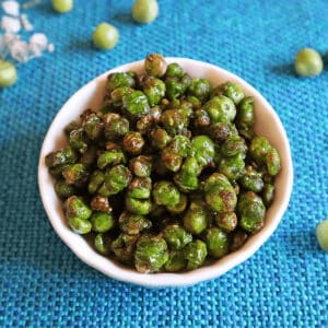 air fryer green peas featured
