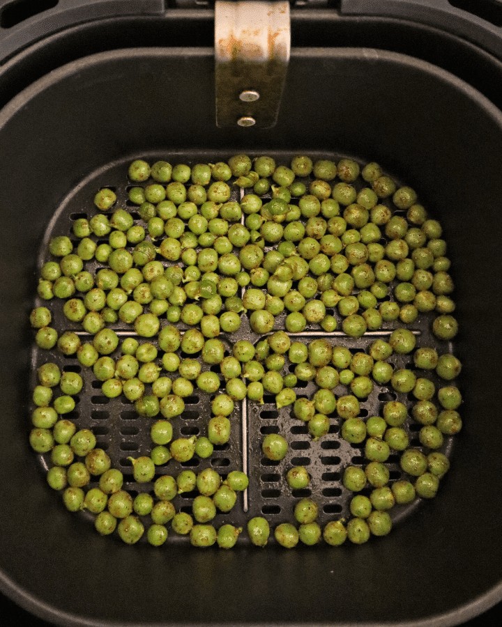 seasoned green peas in air fryer