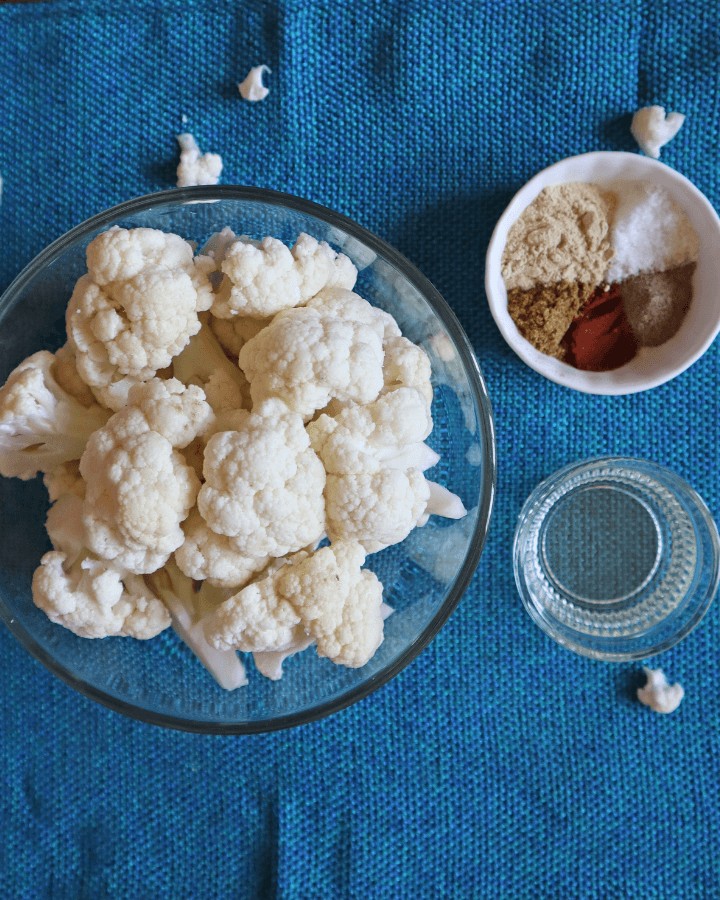 frozen cauliflower in air fryer ingredients