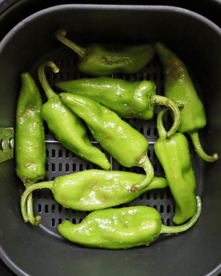 Shishito peppers in air fryer