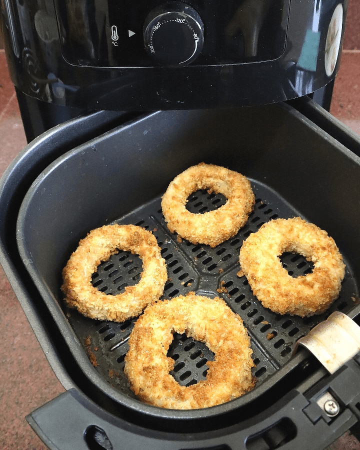 cooked air fryer frozen onion rings